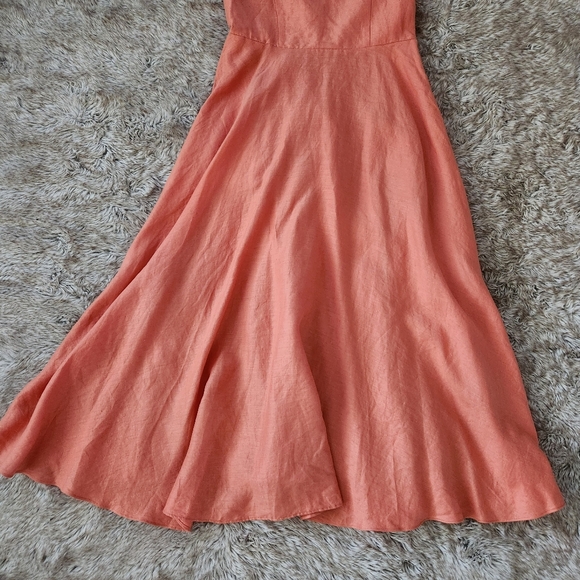 Roller Rabbit Jona Maxi Dress‎ In Mango Orange Women's Size XL - Picture 2 of 12